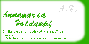annamaria holdampf business card